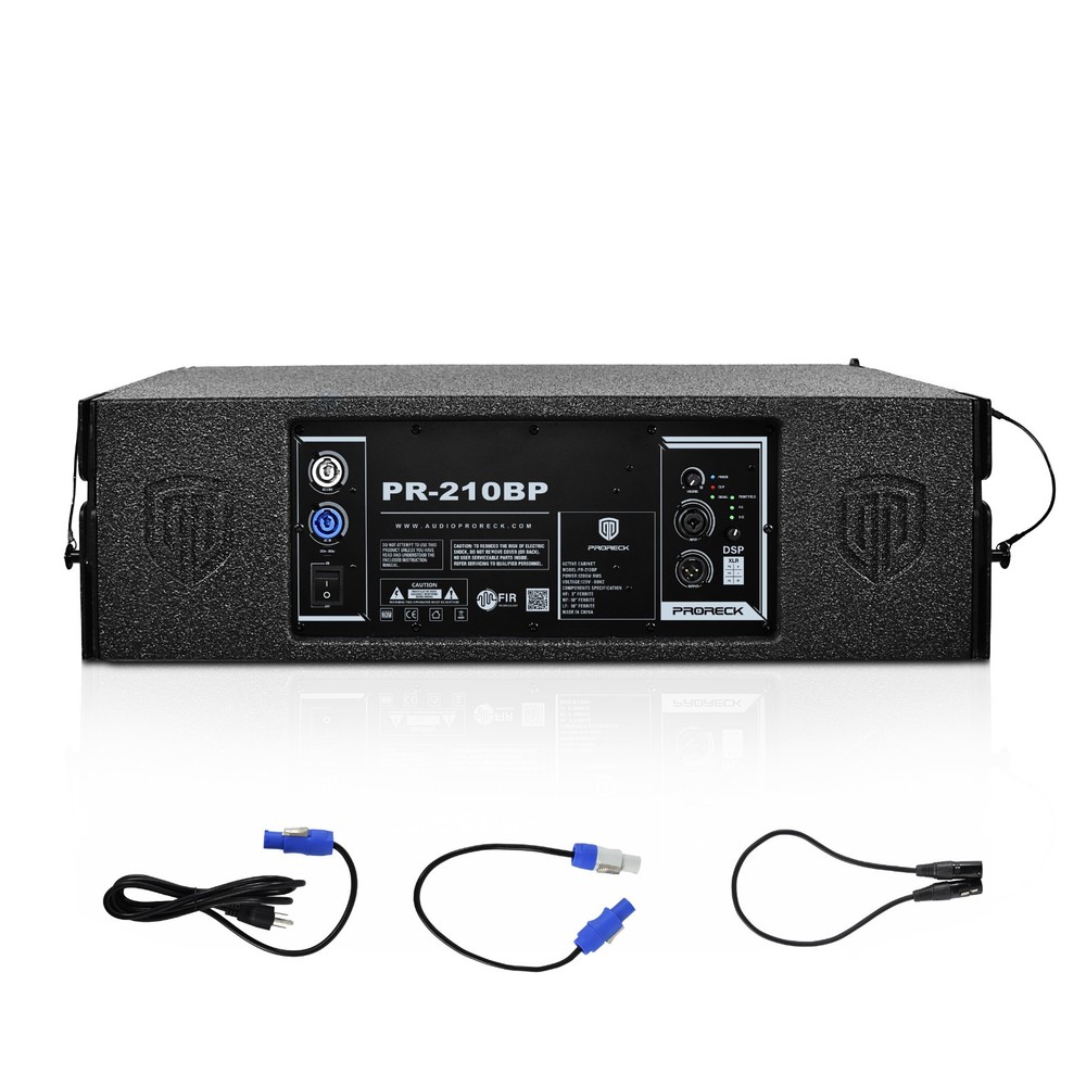 PRORECK Dual 10'' Full Range 5000W P.M.P.O Line Array Speaker for stage