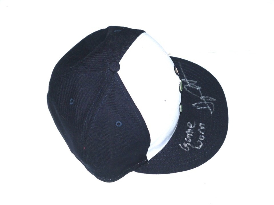 ARDEN PABST GAME WORN USED SIGNED OFFICIAL GWINNETT STRIPERS NEW ERA HAT CAP