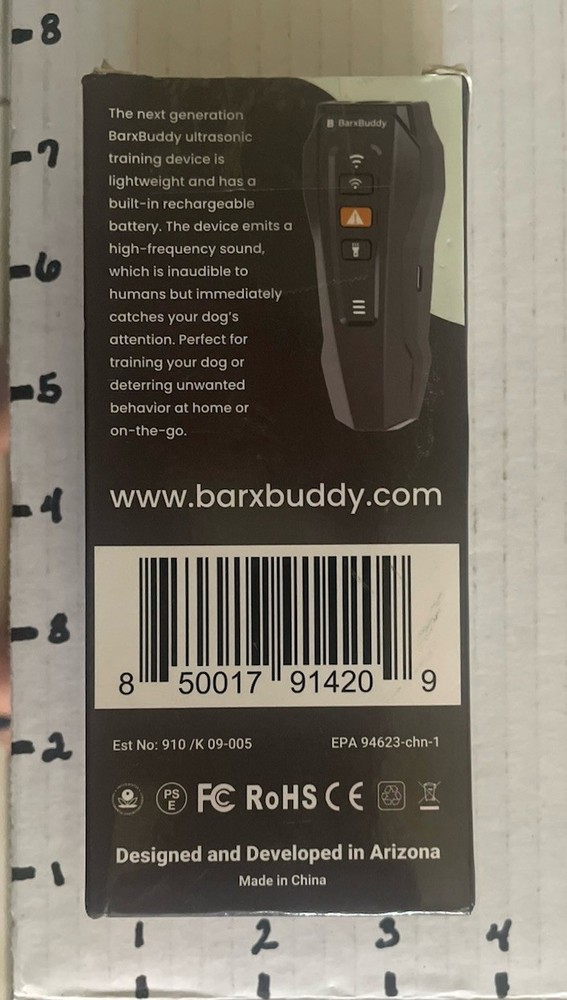 Ultrasonic Handheld Bark Deterrent