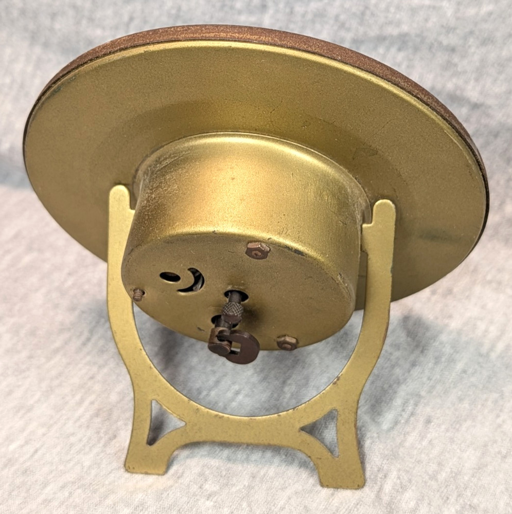 Vintage Animated Mechanical Dutch Windmill Table Desk Clock WORKS