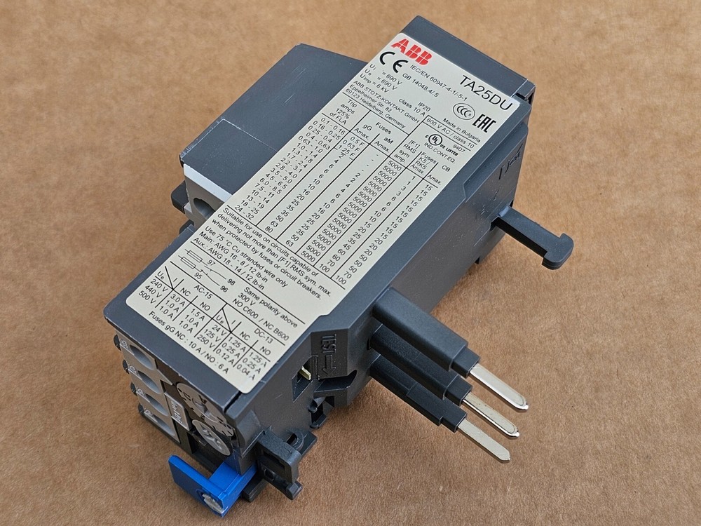 P78140 AAON Thermal Overload Relay, 1.7 - 2.4 Amp