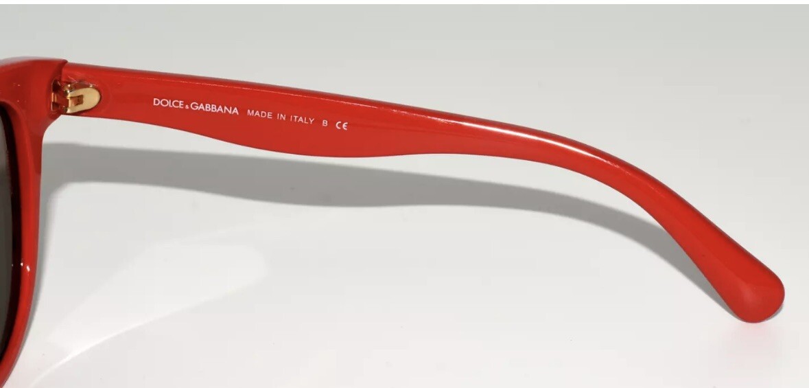 NEW AUTHENTIC DOLCE & GABBANA DG 4176 2873/6G RED BLACK GIRLS’ SUNGLASSES