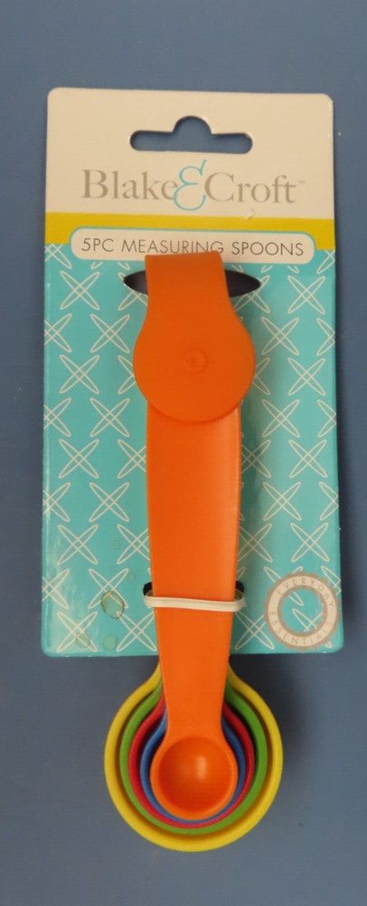 Blake & Croft 5 pc. Measuring Spoons. Plastic. # G25686 NEW