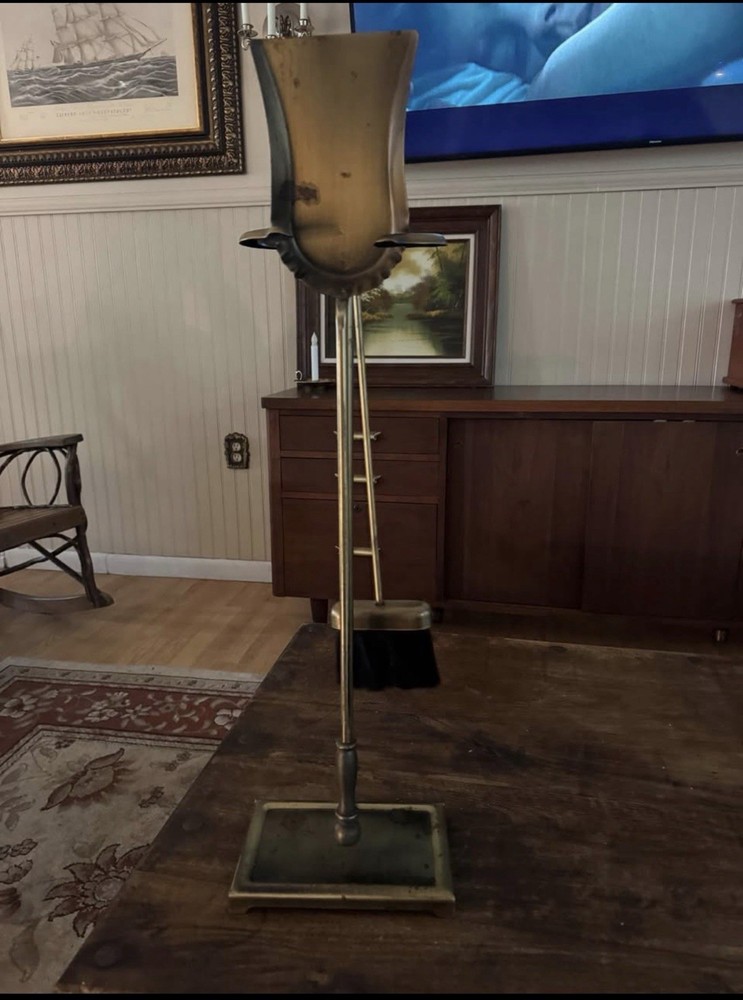 Vintage Brass Fireplace Tool Set