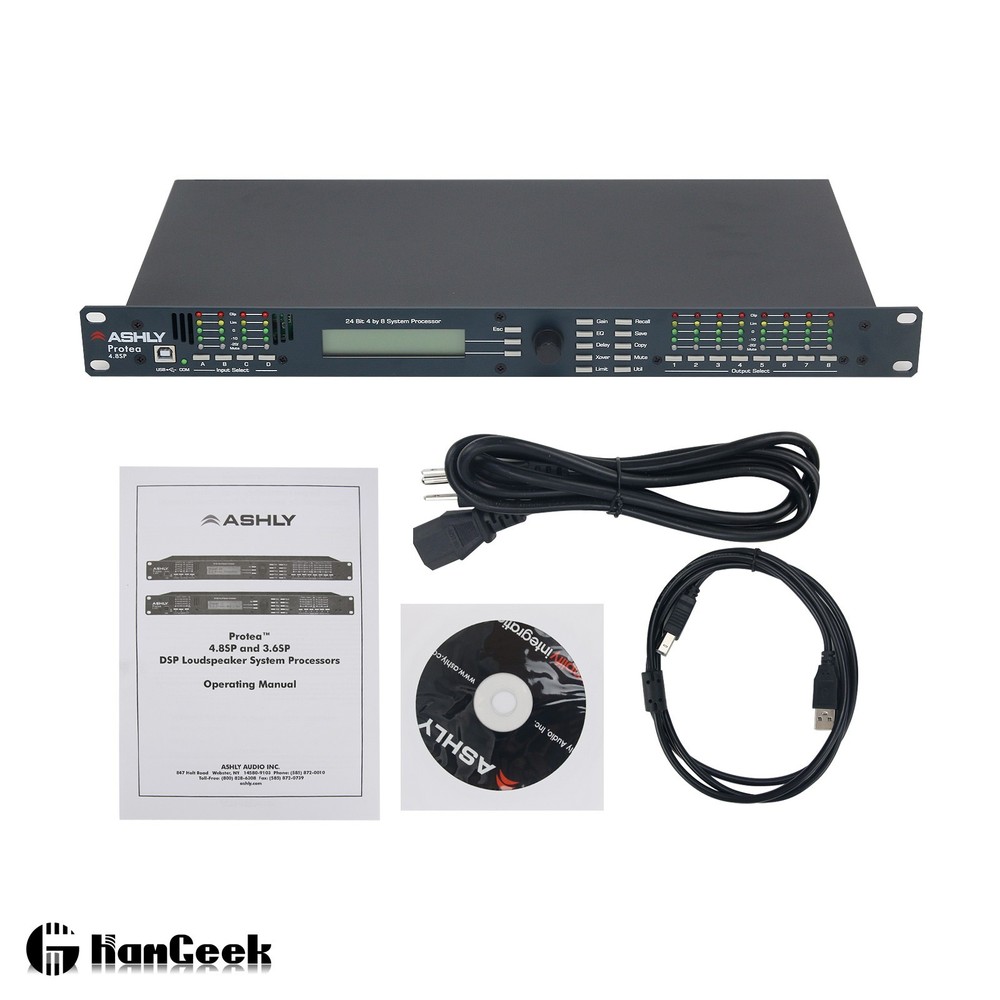 4.8SP Digital DSP Audio Processor 4 Input 8 Output Pro Sound System 110V/220V