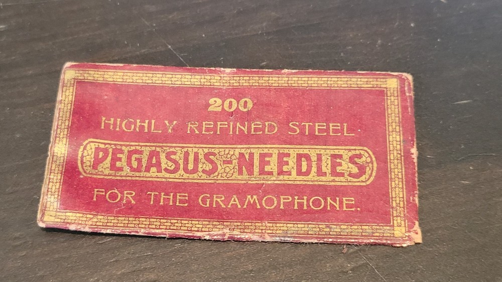 Empty Gramophone phonograph needle packet - Pegasus