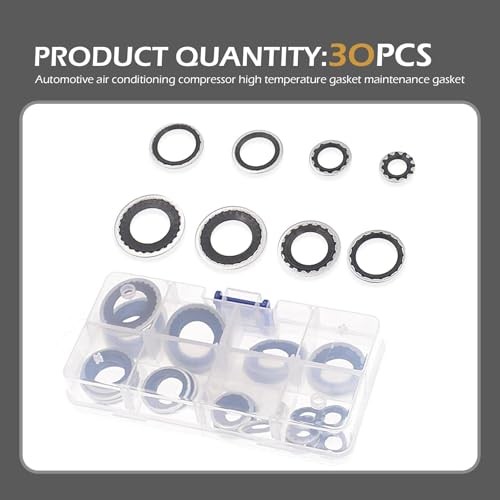 30 PCS A/C Gasket, Air Conditioning Compressor High Temperature Resistant