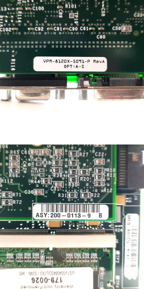 Cognex MVS-8120 Vision Processor Module, CVM9, PCI, 2x Digital 1x Analog Cameras