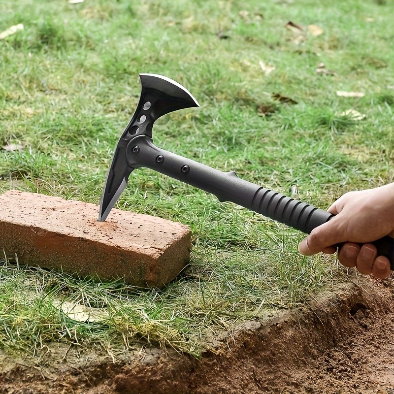 Outdoor Multi-Functional Axe, Suitable for Wild Camping, Portable High Hardness