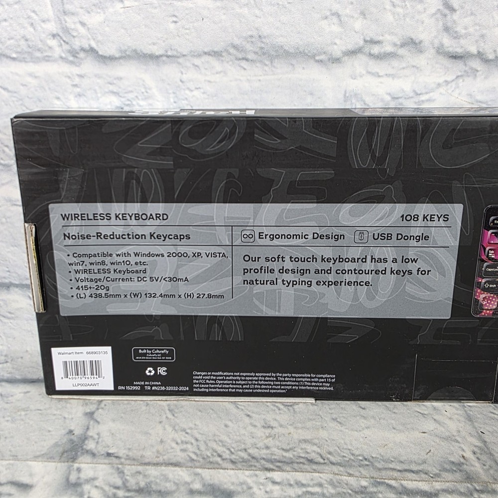 Disney Stitch Wireless Keyboard New In Box