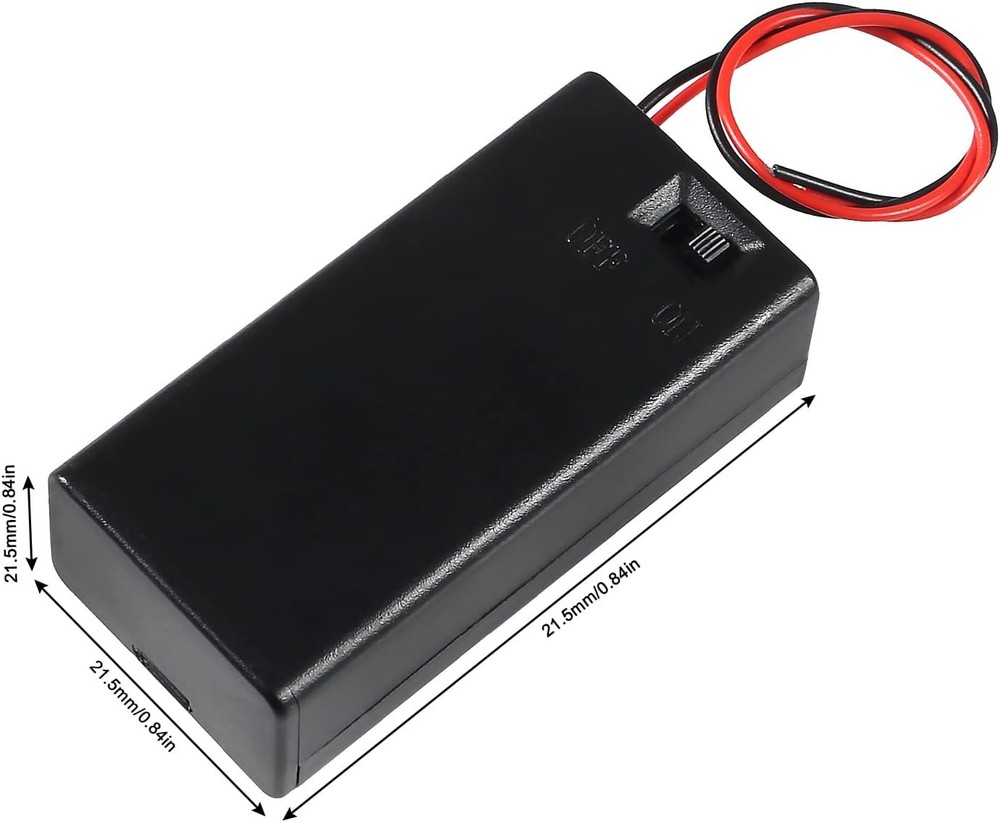 DIANN 4pcs 9V Battery Holder with ON/Off Switch Case Switch...