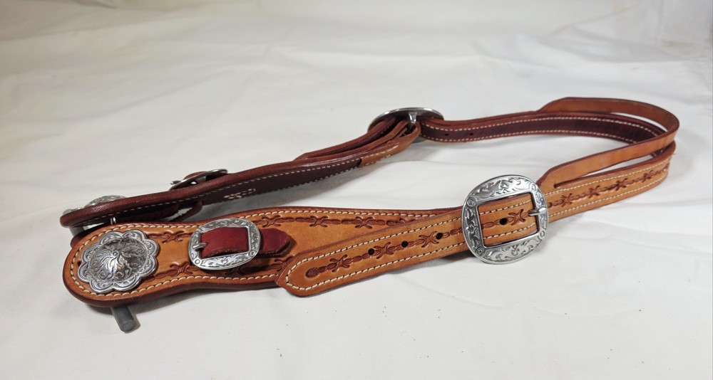 Barbed Wire Split Ear Headstall