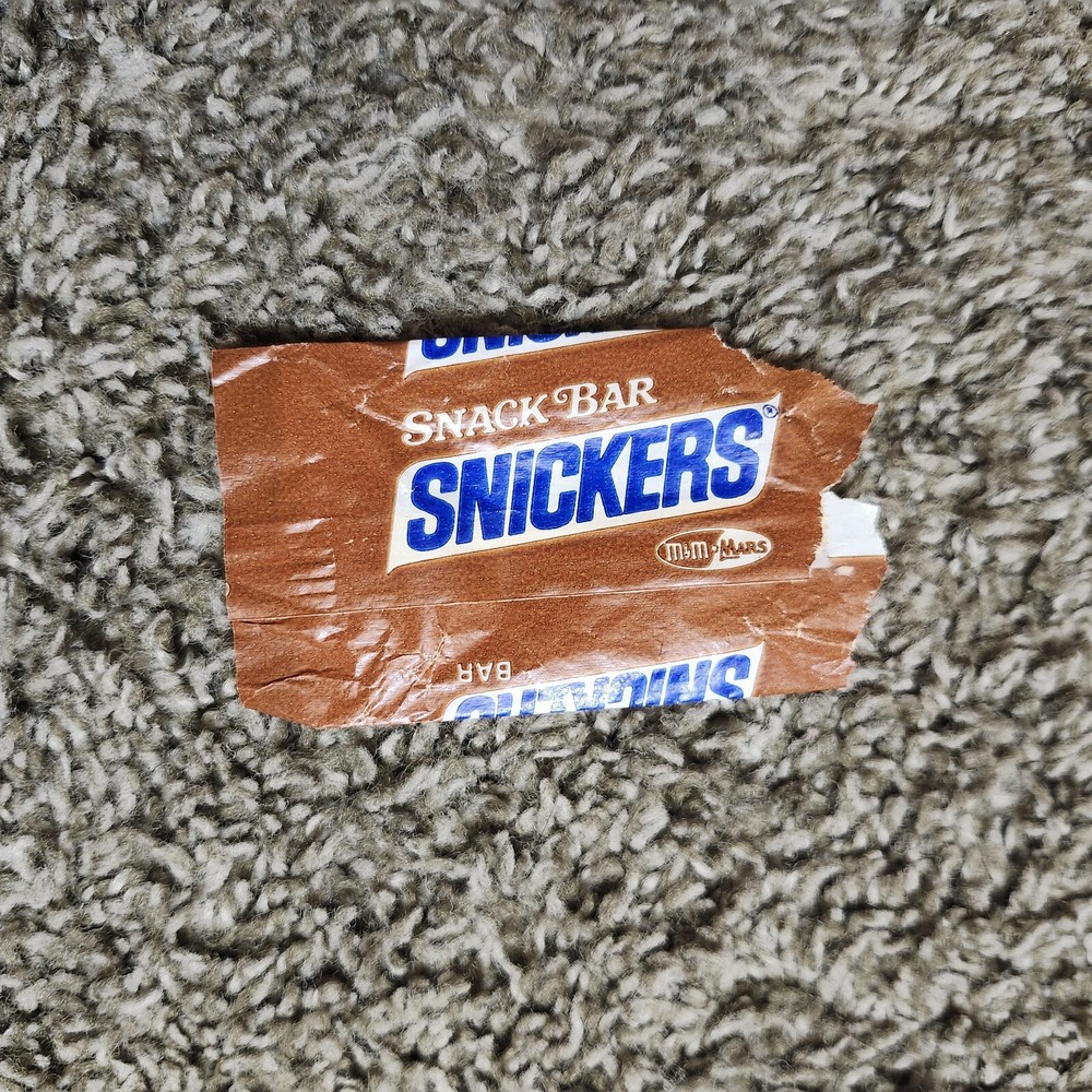 Vintage Snickers Snack Bar Wrapper Only Chocolate Candy