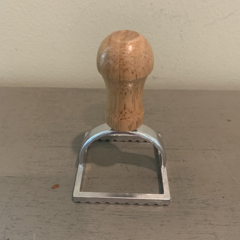 Square Wood Handle Ravioli Stamp