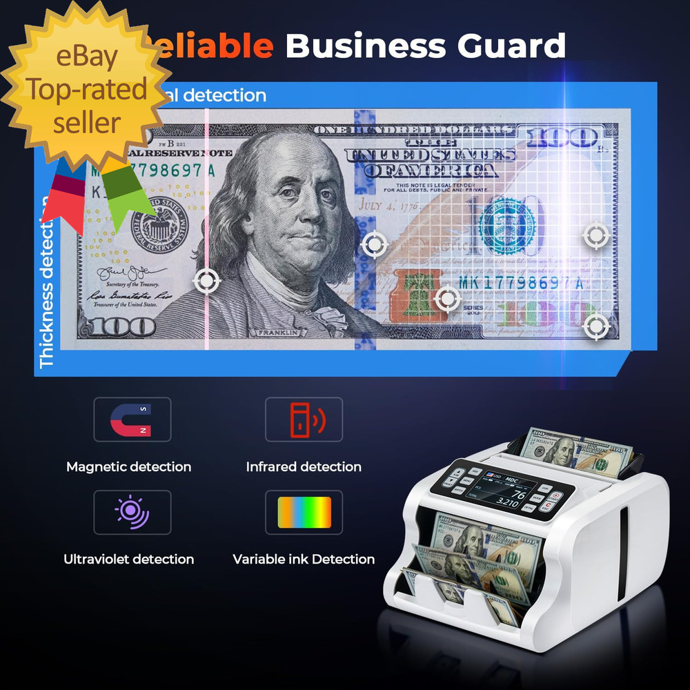 IMC09 Mixed Denomination Money Counter Machine, Value Counting, UV/MG/IR/MT
