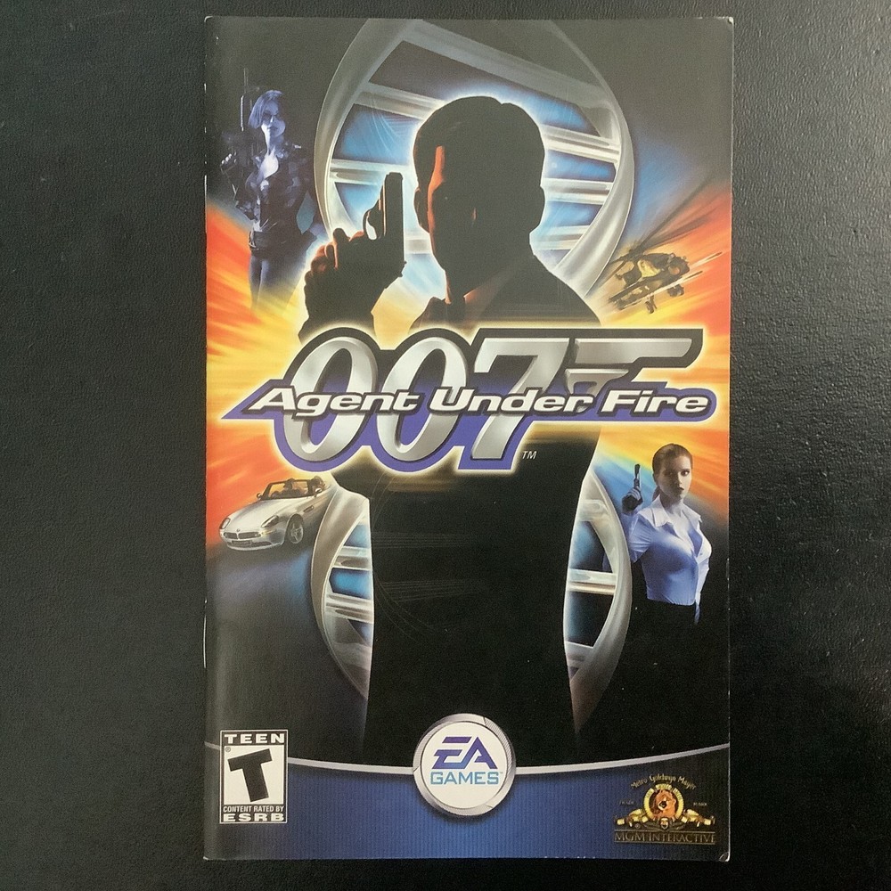 007 Agent Under Fire PS2 PlayStation 2 Instruction Manual Only
