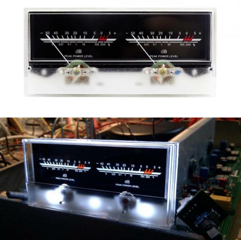 VU Meter Double Pointer Audio Amplifier Board Sound Level With Driver Board