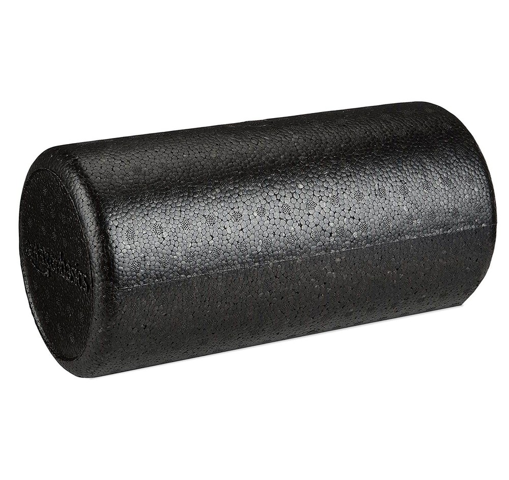 Amazon Basics High-Density Foam Roller for Exercise & Recovery, 12-Inch, Black