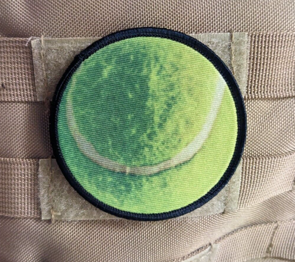 Tennis ball sports 3" circle hook & loop tactical patch Funny edc