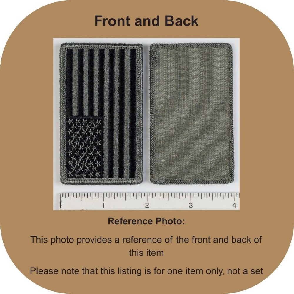 American Flag Patch; Subdued UCP/ACU Foliage Green; Hook Fastener Tactical Patch