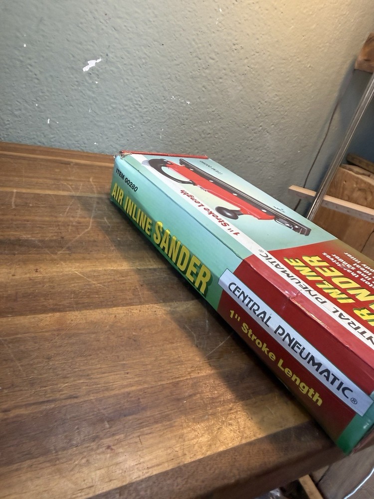 Central Pneumatic Air Inline Sander#280 Tested /Works