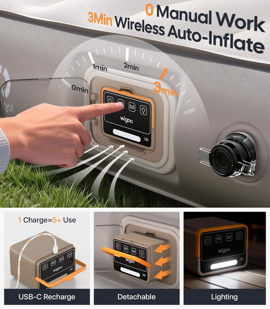 Tesla Model Y Air Bed Self Inflating USB C