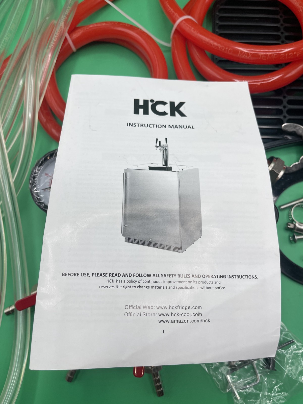 HCK Triple Tap Beer Kegerator Conversion Kit Stainless Tower w/Regulator