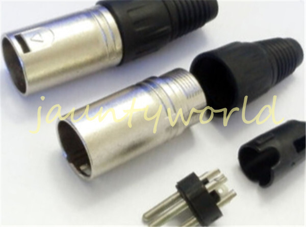 1PCS MicrophPatch Plug Connector XLR Male 3-pin