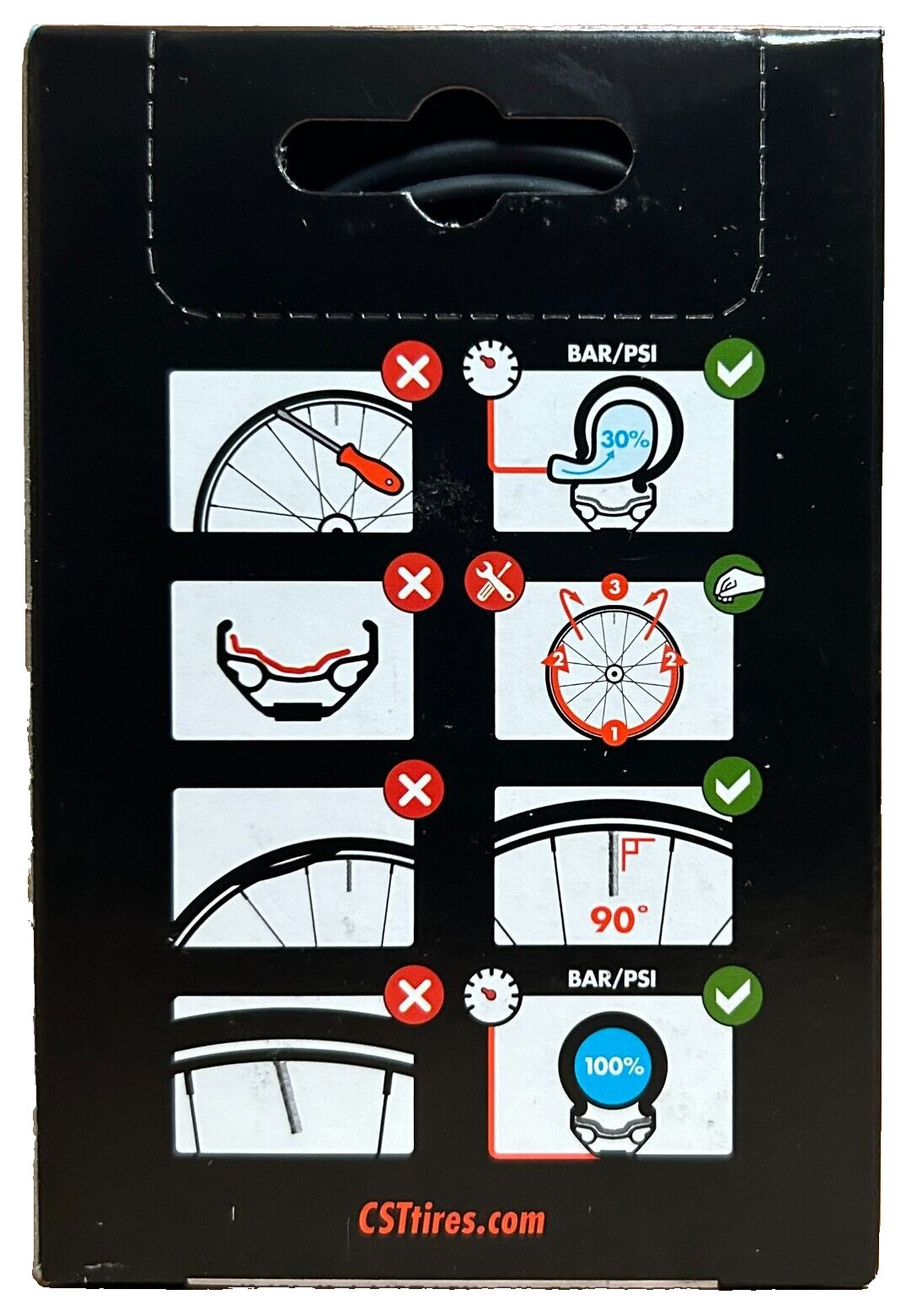 2 Pack of 24 x 1 Inner Tube 25-540 Straight Schrader Valve SV Wheelchair 24x1