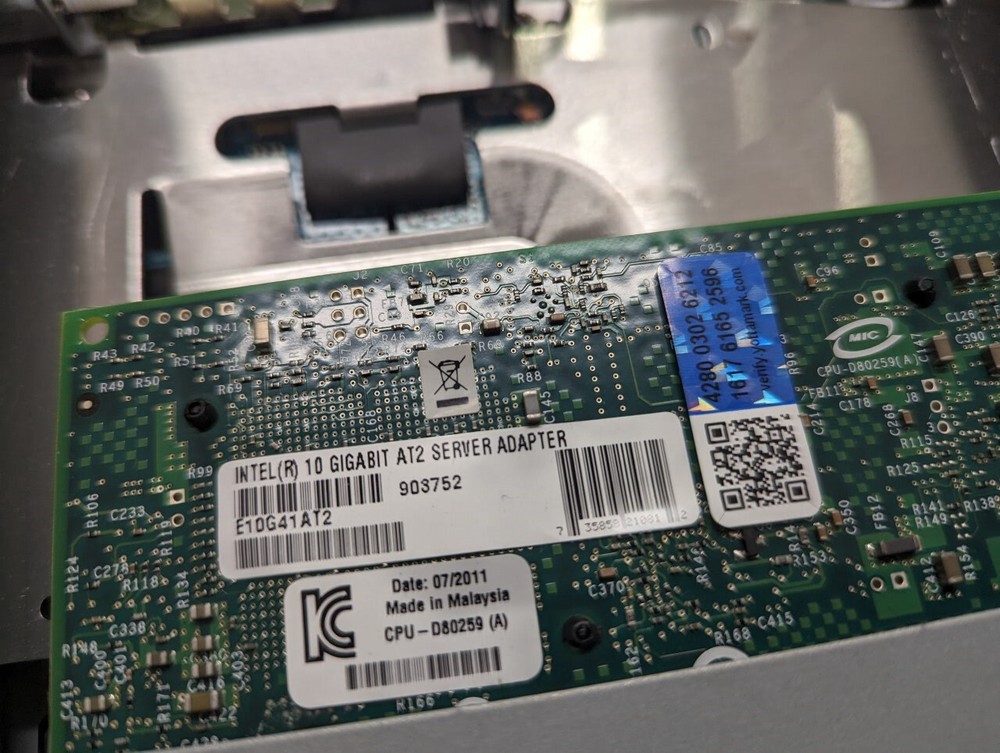 Sony SR-PC4 SRMemory Data Transfer Unit w/Intel 10 Gigabit Card
