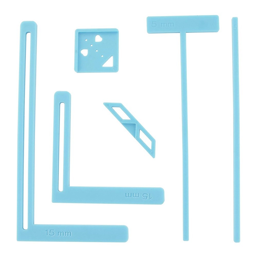 6Pcs Bookbinding Easy Scrapbooking Tool for , Great Stencils and2114