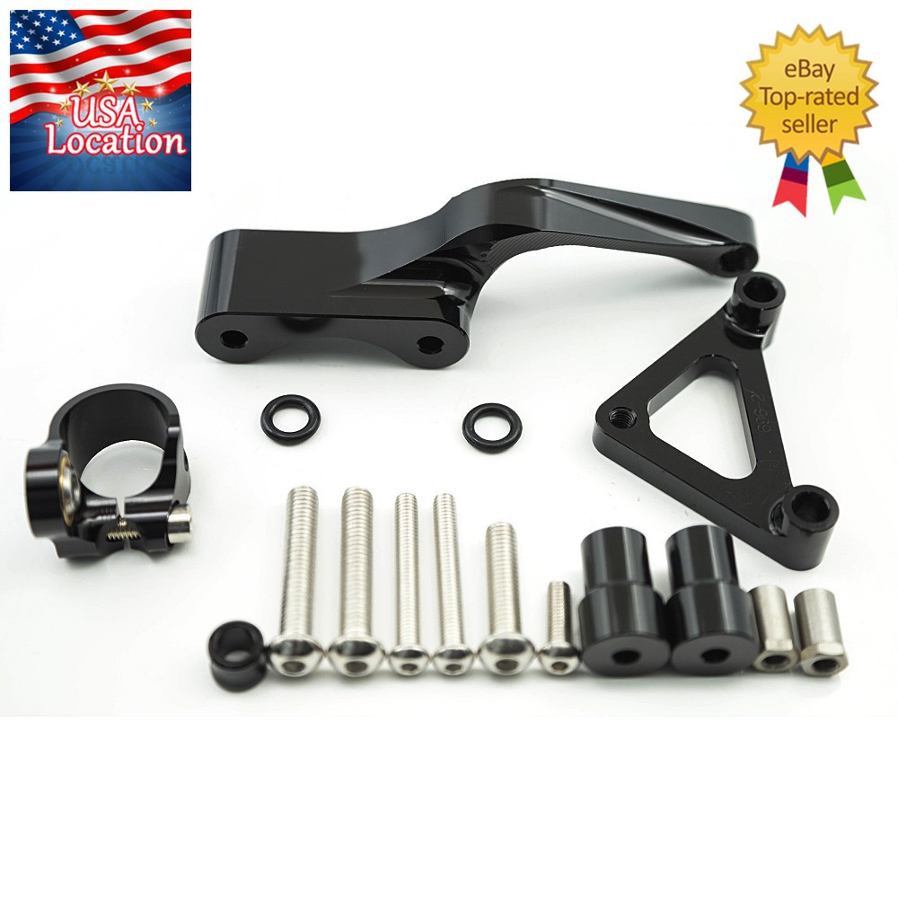 For Ducati Monster 696 Steering Damper Stabilizer with Bracket Mount Kit Holder