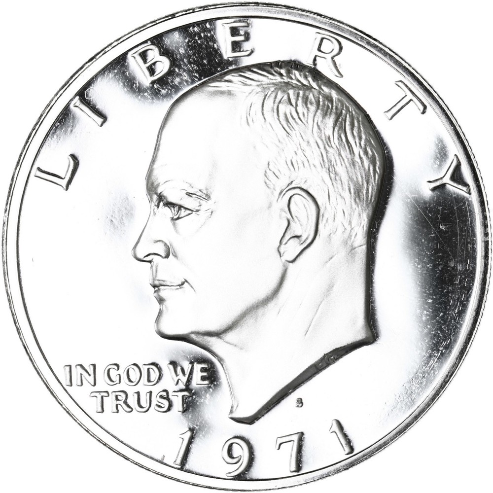 1971 S Proof Eisenhower Ike Dollar 40% Silver US Coin