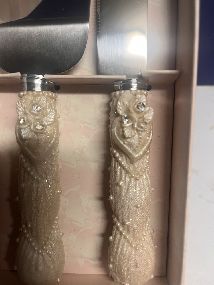 Wedding Cake Knife And Server Set