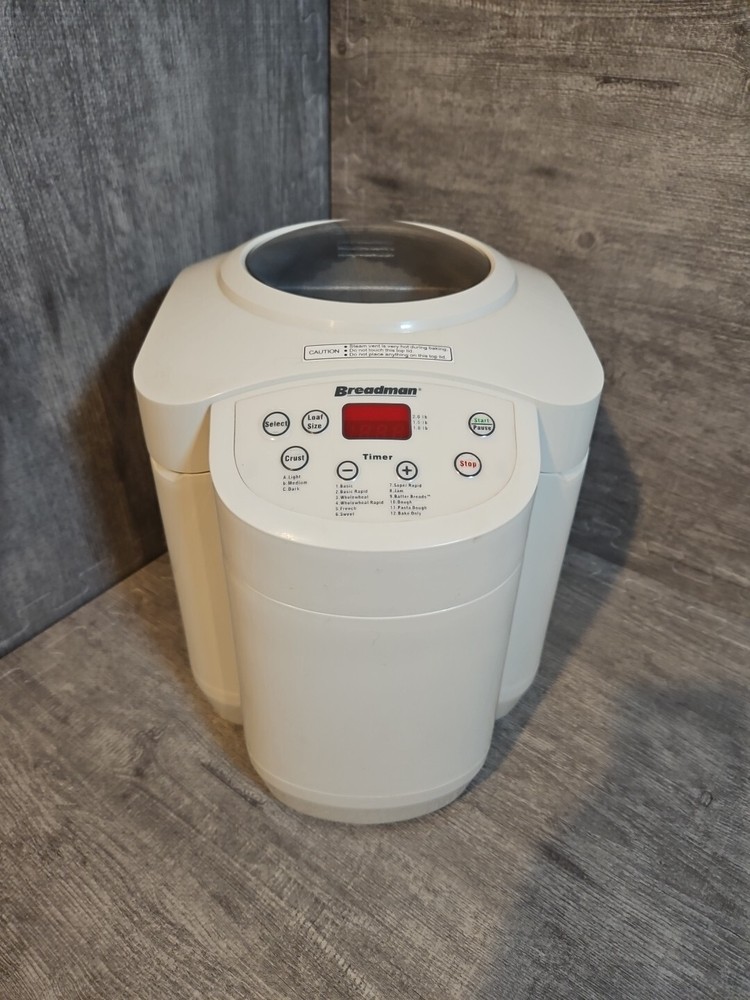 Breadman TR555 Cool Touch Automatic Bread Baker Maker Machine 1 - 2 LB - Working