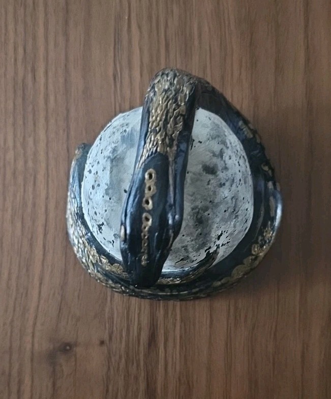 Snake Incense Holder Ceramic Burner Handmade OOAK