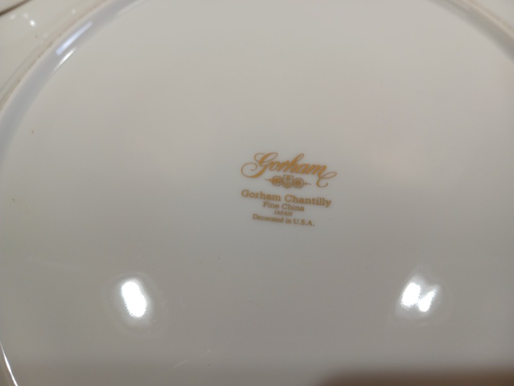 Gorham CHANTILLY 4-pc bone china place setting; NWT