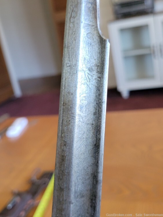 Modified Eagle Head Bowie Knife with Scabbard and Frog Used