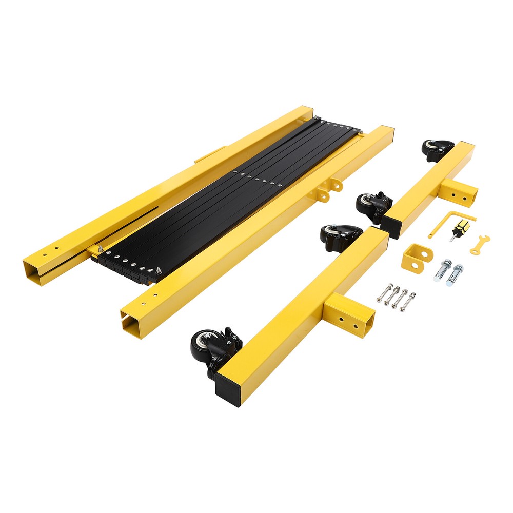 Mobile Barrier Gate Portable Safety Barrier Adjustable With Casters Expandable