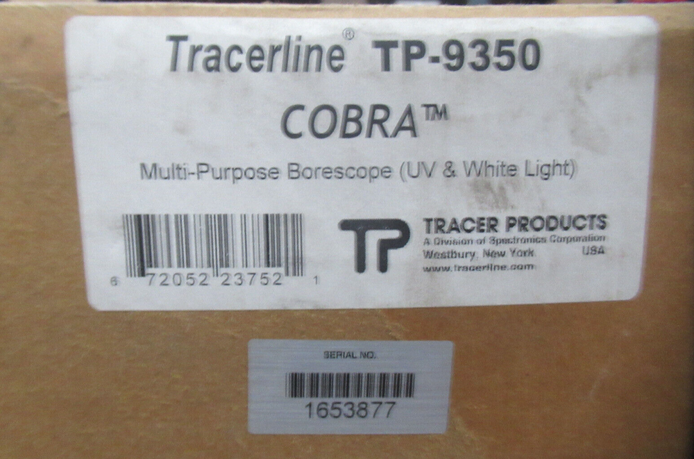 TRACERLINE TP-9350 COBRA, MULTI-PURPOSE BORESCOPE (UV & LIGHT)