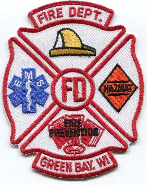 WISCONSIN - Green Bay Fire "old style" [ Shoulder Patch ]