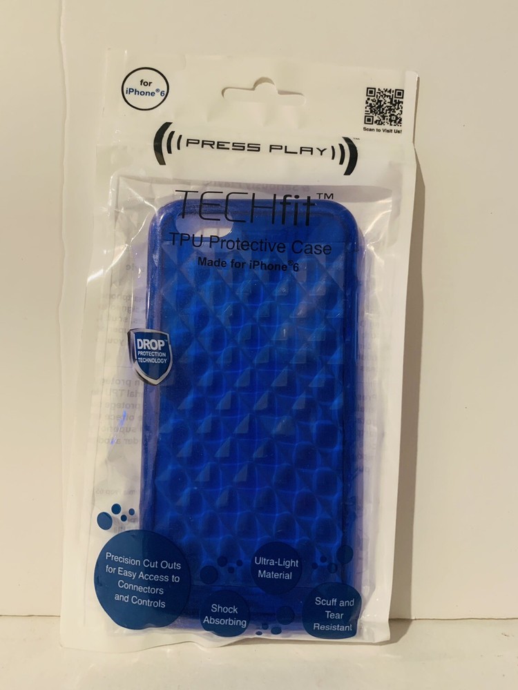 iPhone 6 TPU Techfit Blue Protective Case