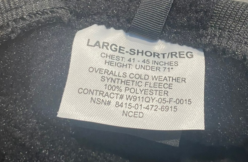 USGI Polartec Fleece Overall
