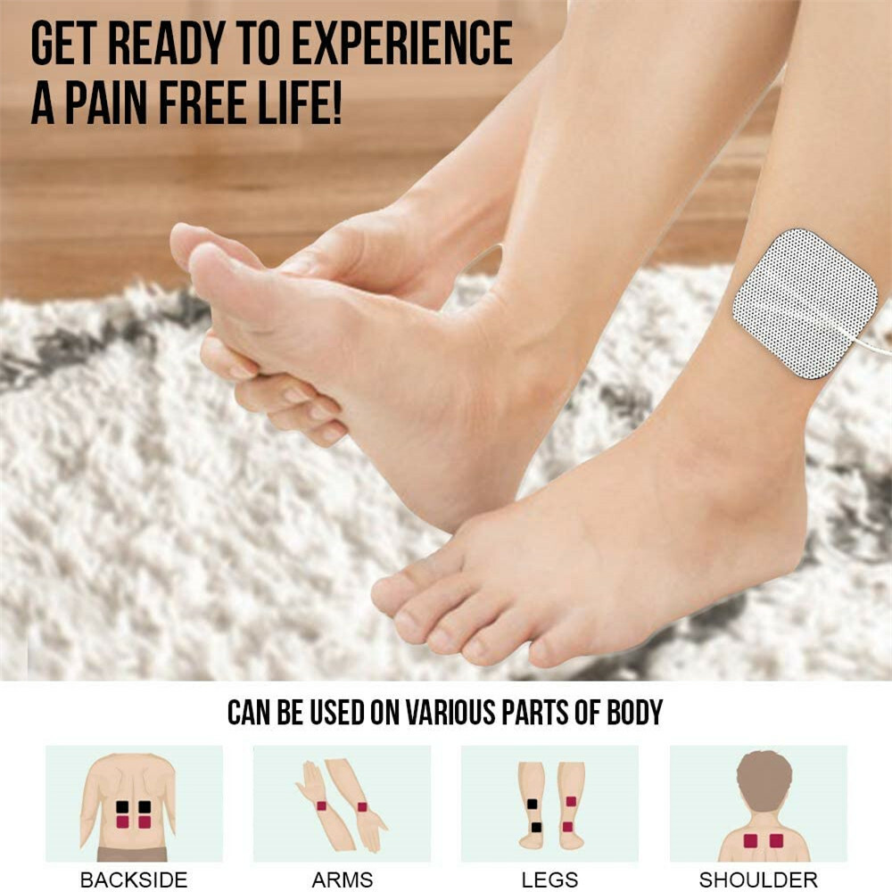 40 TENS Electrode Pads EMS Replacement Unit 7000 3000 2x2 Muscle Stimulator BULK