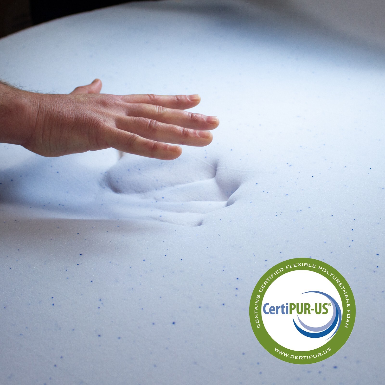 LOUNJ 2" 3" Gel Memory Foam Mattress Topper, Twin Twin XL Full | Made in USA