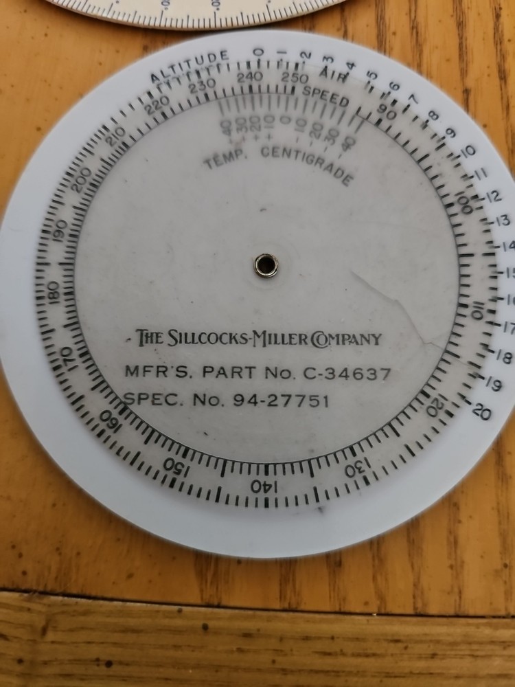 ARMY AIR CORPS TYPE D-3 TIME & DISTANCE COMPUTER + Marine Speed Distance Calcu..