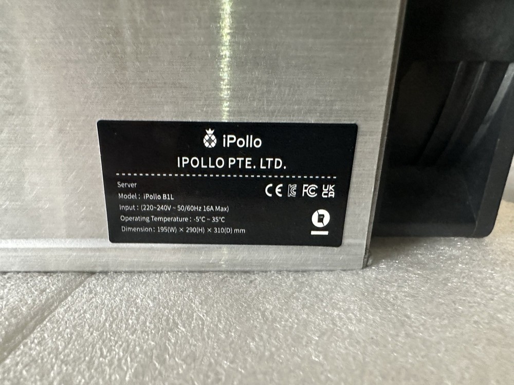 New iPollo B1L Bitcoin Miner Server, CryptoCurrency