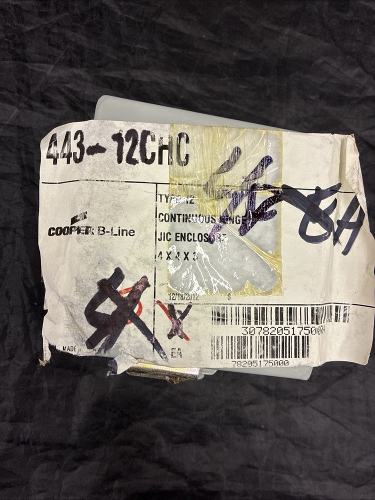 COOPER B-Line 443-12CHC - Continuous Hinge Cover Type 12 & 13 - NOS