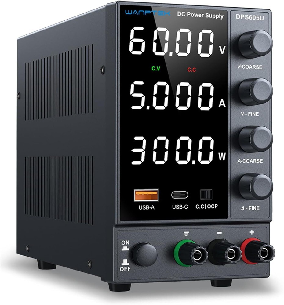 0-60V 5A Adjustable Variable DC Power Supply Lab Precision Bench Power switching