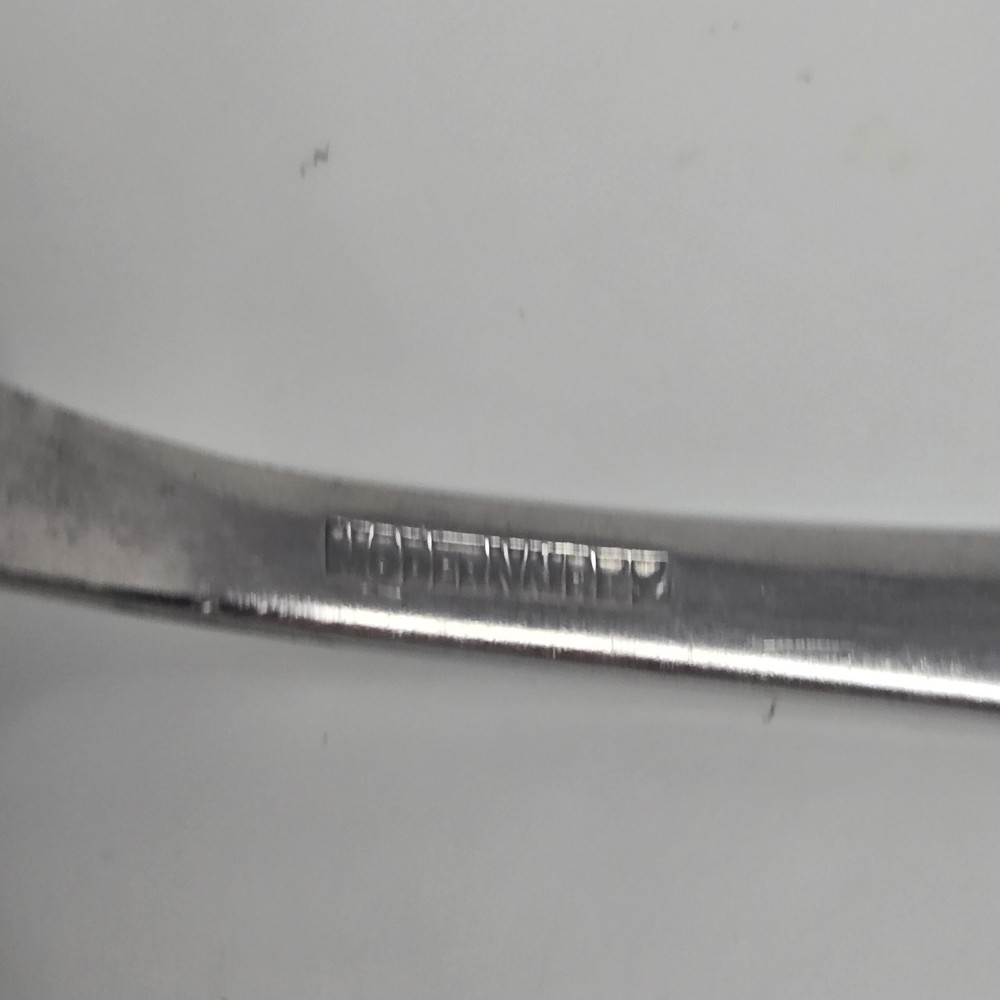 (2) Vintage WW2 Mess Hall Spoon Stainless USA-MD Military Modernaire 8 1/4 In